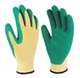 Guante poliéster y recubrimiento de latex Amarillo/Verde -Talla 10