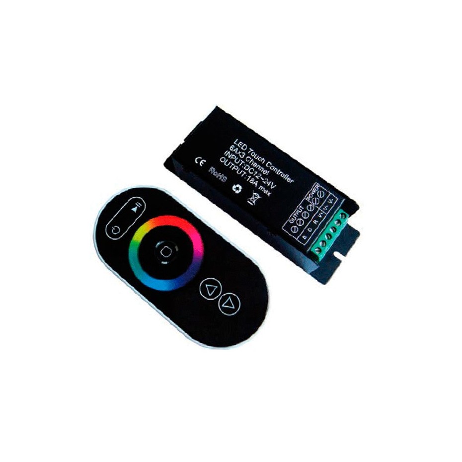 Controlador con mando a distancia de 4 botones - tiras de LED.