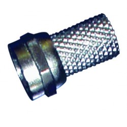 Conector F macho a torsión para cable coaxial de 7 mm.