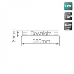 Mini Downlight LED 7,5W 3000K empotrable redondo