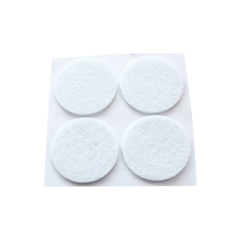 Set 20 Fieltros adhesivos protectores blancos Ø16mm