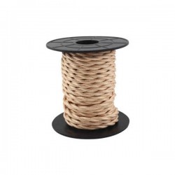 Cable textil trenzado de 10 metros (2x0.75mm) Cobre