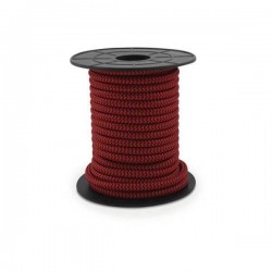 Rollo de cable textil de 10 metros (2x0.75mm) Rojo/Negro