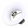 Aro redondo GU10 empotrable antideslumbramiento Blanco Ø90 mm