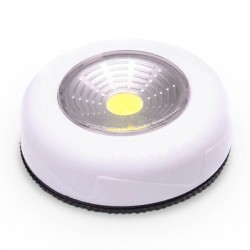 Push-light LED COB redondo 80lm 3xAAA