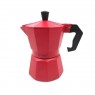 Cafetera Moka Kalossi de 3 tazas Roja