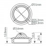 Tapón universal cónico para válvula Ø42 a Ø52 mm