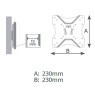 Soporte para televisión fijo de 23 - 42 pulgadas