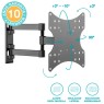 Soporte para televisión con doble brazo de 23 - 42 pulgadas