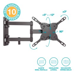 Soporte de televisión con brazo doble de 13" - 42"