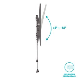 Soporte para televisión fijo con sistema antirrobo 43 - 90 pulgadas inclinable