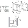 Soporte para televisión con brazo articulado de 37 - 80 pulgadas
