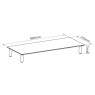 Soporte elevador para monitor Negro