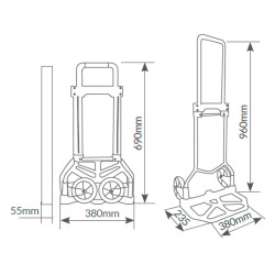 Carretilla plegable