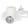 Ladrón alargador de triple salida y 2 USB con cable de 1,4 metros