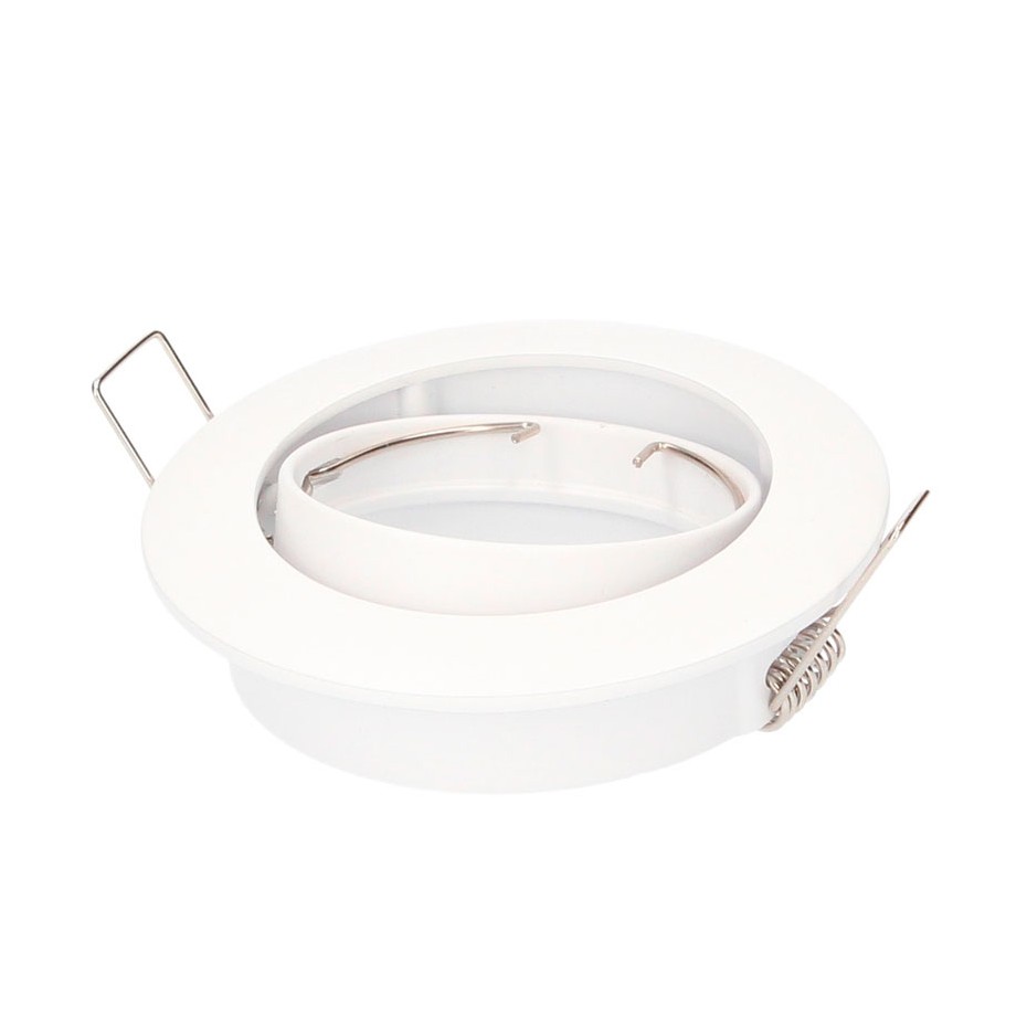Aro empotrable basculante Mebrat Ø84mm Blanco mate