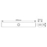 Luz de armario LED 4W 4000K regulable con batería recargable
