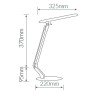 Flexo LED de sobremesa Mawai 4W 390lm 6000K Gris