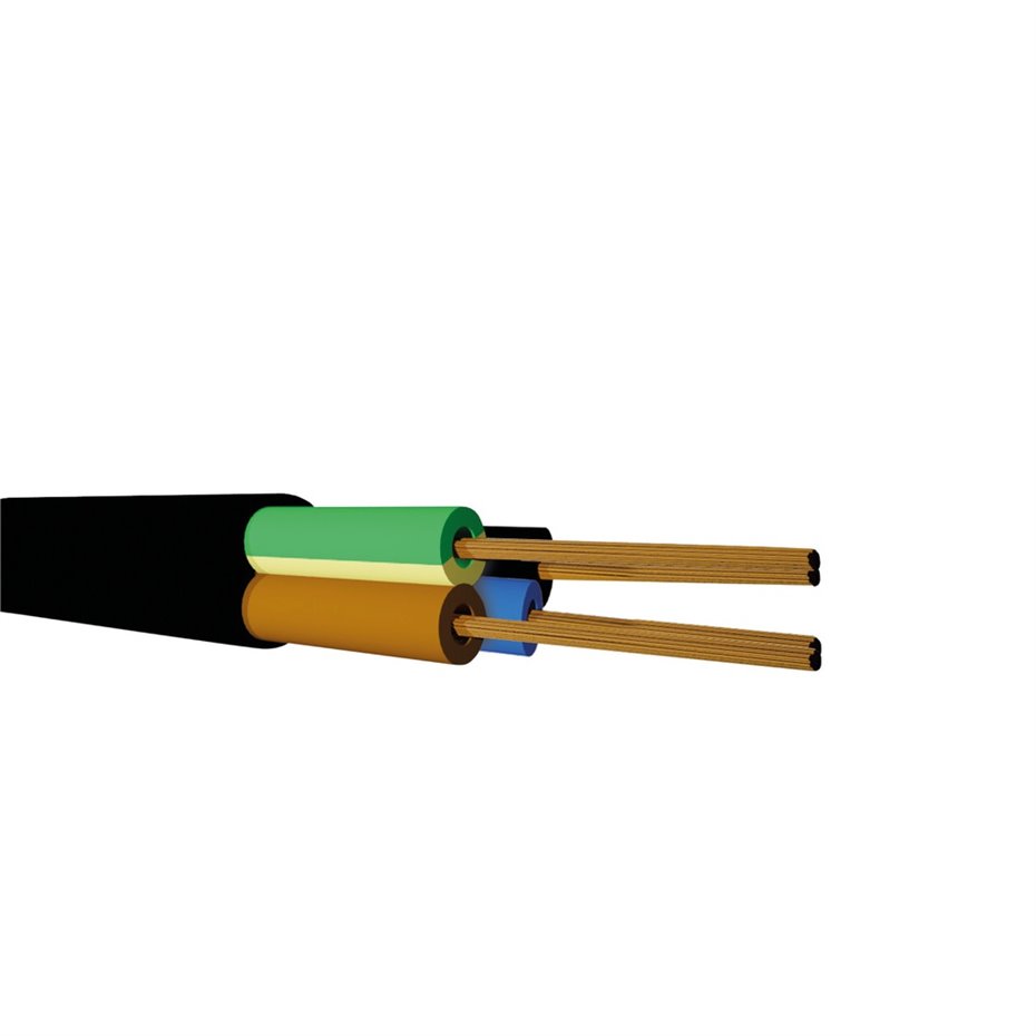 Rollo 100M Manguera (4x1.5mm) Negro