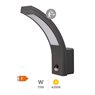 Aplique pared LED Tegar con sensor movimiento 15W 4200K Gris antracita