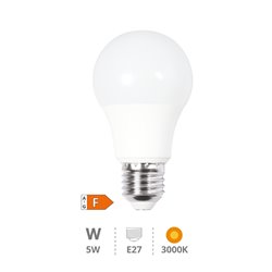 Lámpara LED estándar A55 5W E27 3000K