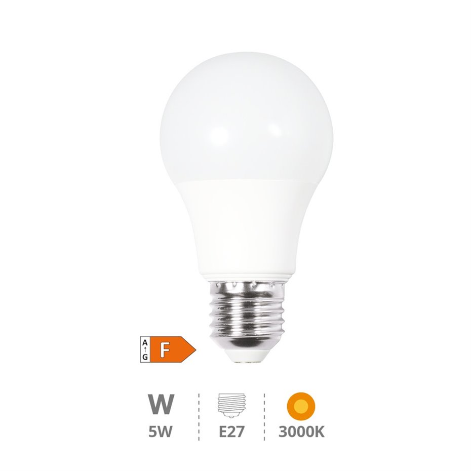 Lámpara LED estándar A55 5W E27 3000K