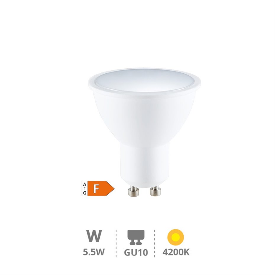 Lámpara LED dicroica 5,5W GU10 4200K