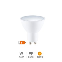 Lámpara LED dicroica 7,5W GU10 3000K