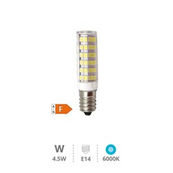 Lámpara LED tubular 4,5W E14 6000K