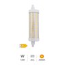 Lámpara lineal LED 118mm R7s 12W 3000K regulable