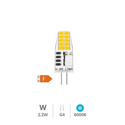 Lámpara LED SMD 2,2W G4 6000K 12V