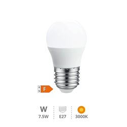 Lámpara LED esférica 7,5W E27 3000K