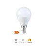 Lámpara LED esférica 3W E14 3000K