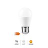 Lámpara LED esférica 8,5W E27 3000K