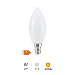 Lámpara LED vela 3W E14 3000K