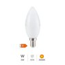 Lámpara LED vela 3W E14 3000K