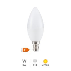 Lámpara LED vela 3W E14 4200K