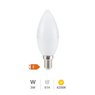 Lámpara LED vela 3W E14 4200K