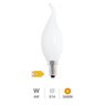 Lámpara LED vela soplo de viento Serie Cristal 4W E14 3000K