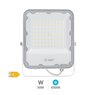 Proyector aluminio LED 50W 6500K IP65 Blanco