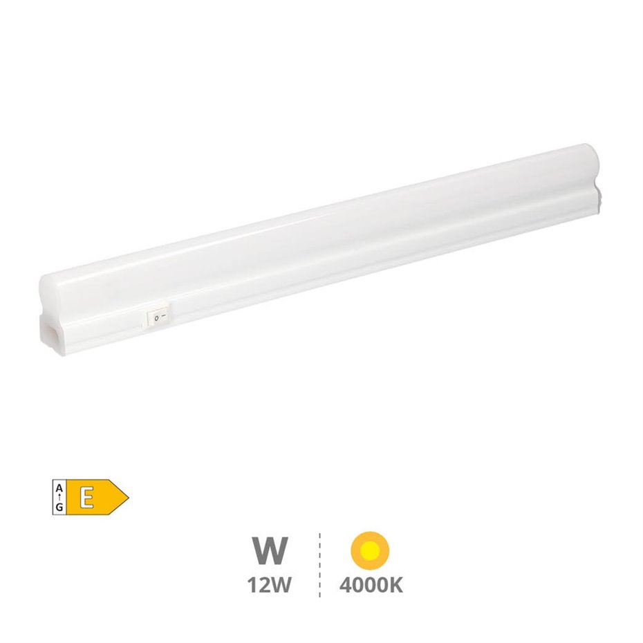 Regleta T5 LED Belo 870mm 12W 4000K