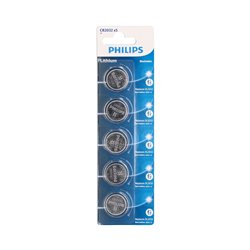Blister 5 Pilas botón litio Philips CR2025 - 20u caja exp (copia)