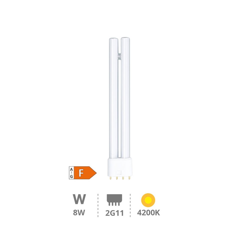 Lámpara LED PL 8W 2G11 4200K