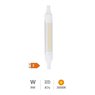 Lámpara lineal LED 118mm R7s 9W 3000K