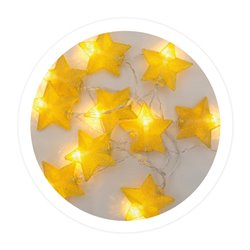 Estrellas doradas 1,5M 2xAA 2700-3000K