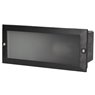 Apliq.rect.negro.emp.pared E27 60W N-Caja emp.inc