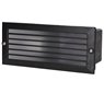 Apliq.rect.Negro.emp.pared rej.E27 60W N-Caja emp.inc