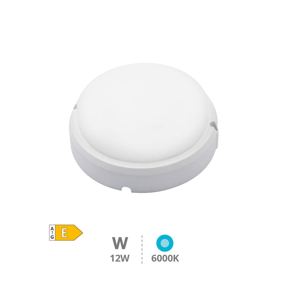 Aplique Redondo LED 12W 6500K