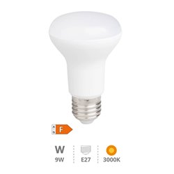 Lámpara LED reflectora R63 9W E27 3000K