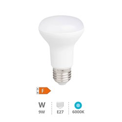 Lámpara LED reflectora R63 9W E27 6000K
